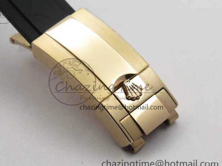 MiroTime 0112 WeatherProof Yacht-Master 40 116695SATS Bp Maker Best Edition Black Dial on Rubber Strap SA 3001